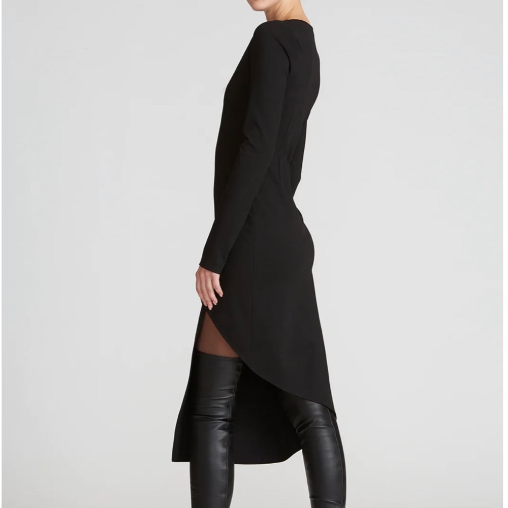 Halston Womens  Alexia Knit Dress, Black